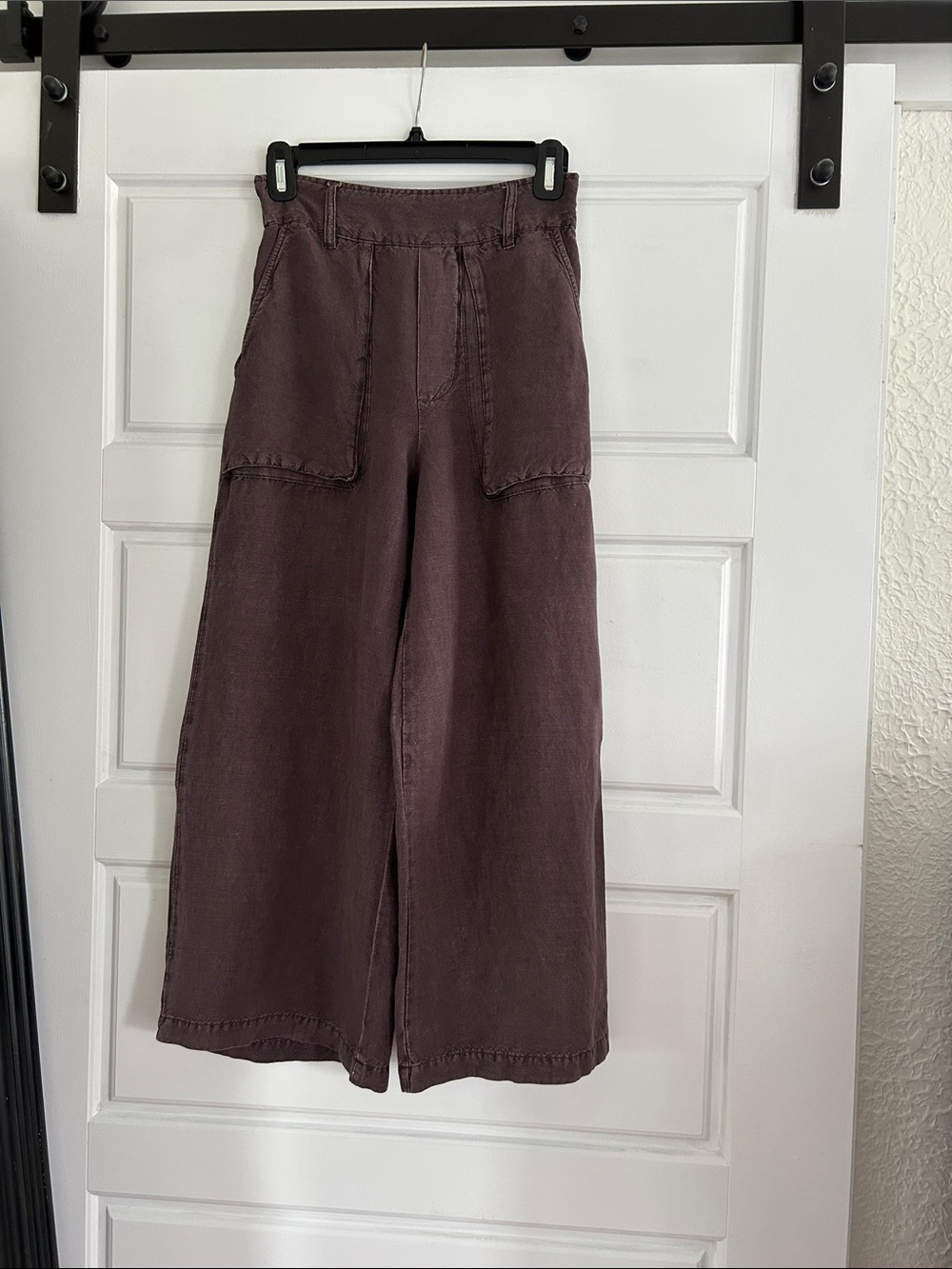 Wide Leg Utility Pants in Cocoa Brown